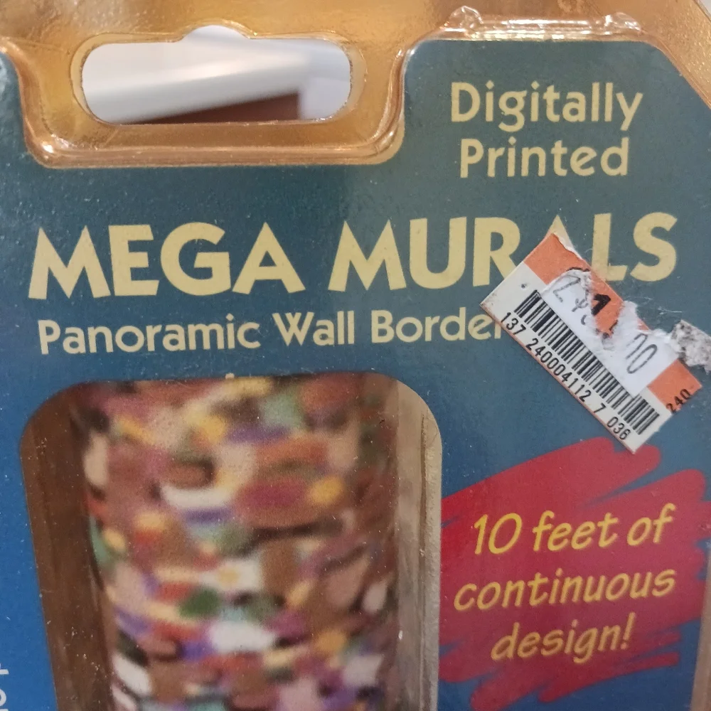 Vintage Warner Brothers Wall Border 10ft 2000 No Repeat Pattern